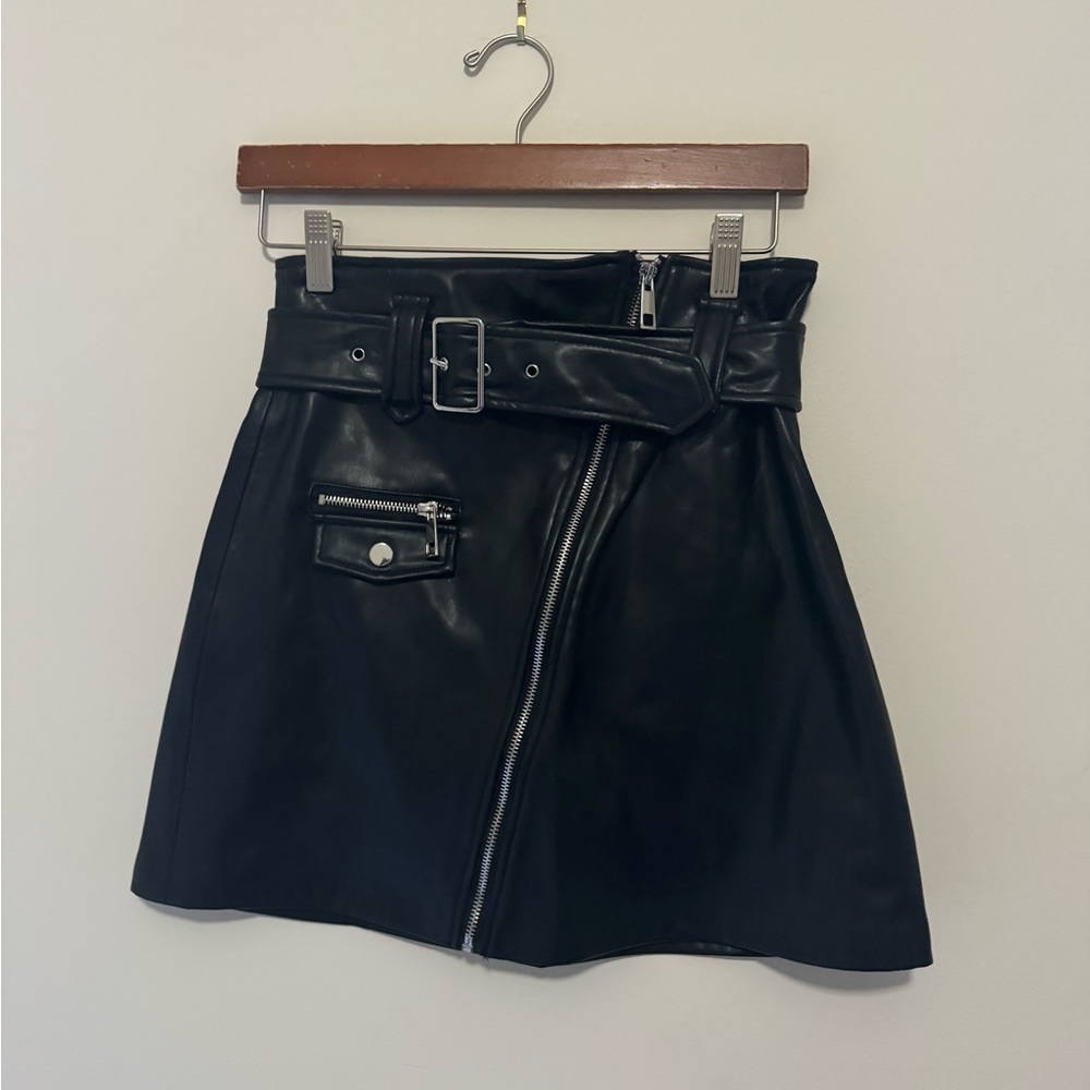 Zara Leather mini skirt